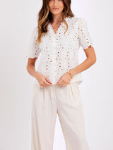 Camisa Laise Algodão Offwhite