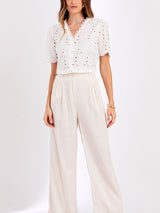 Camisa Laise Algodão Offwhite