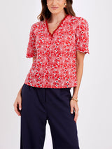 Camisa Laise Algodão Vermelho