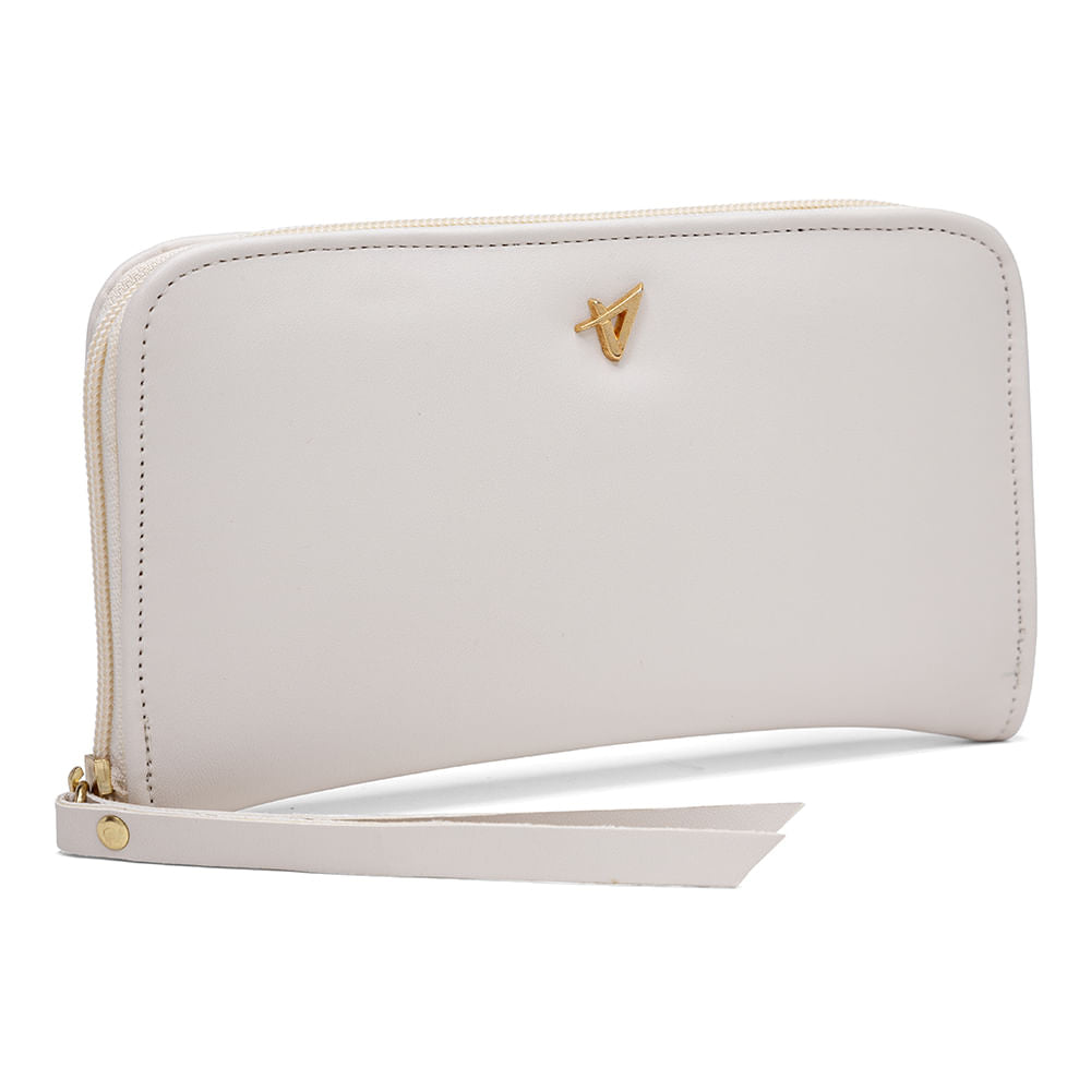 Carteira ZÍper Offwhite