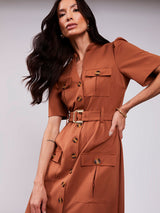 Chemise Utilitario Alfaiataria Areia Mocha Mousse