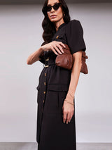 Chemise Utilitario Alfaiataria Preto