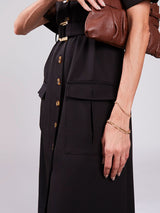 Chemise Utilitario Alfaiataria Preto