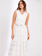 Colete Renda Floranza Offwhite