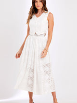 Colete Renda Floranza Offwhite