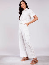 Conjunto Calça e Camisa Laise Linho OffWhite