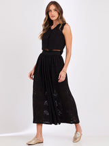 Saia Renda Floranza Preto