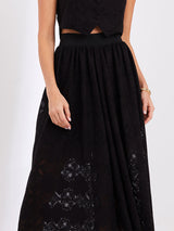 Saia Renda Floranza Preto