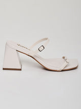 Mule Duas Tiras Offwhite  - 38 - Offwhite