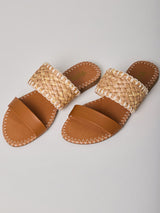 Sandália Rasteira Tramas Natural