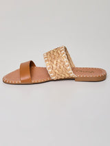 Sandália Rasteira Tramas Natural