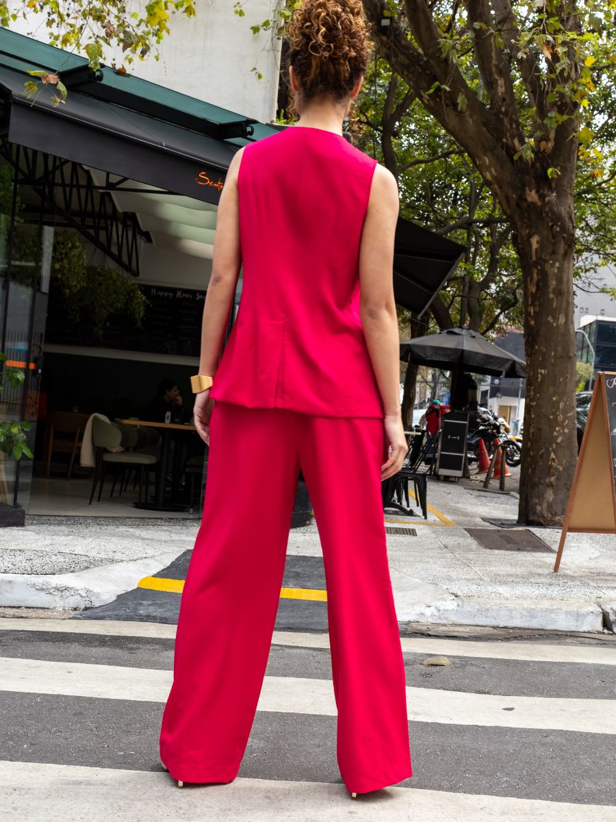 Colete Alongado Pink