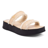 Sandália Flatform Duas Tiras  Porcelana