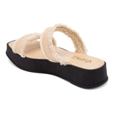 Sandália Flatform Duas Tiras  Porcelana
