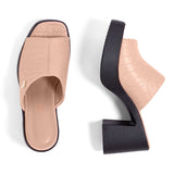 Tamanco Clog Meia Pata  Natural