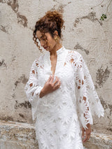 Vestido Amplo Margarida Offwhite