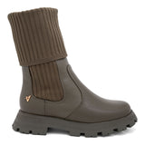 Bota Meia Coturno Cano Médio Tratorada  Verde
