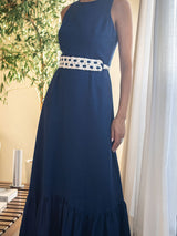 Vestido Longo Rami Azul