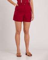 Conjunto  Short e Colete Vinho