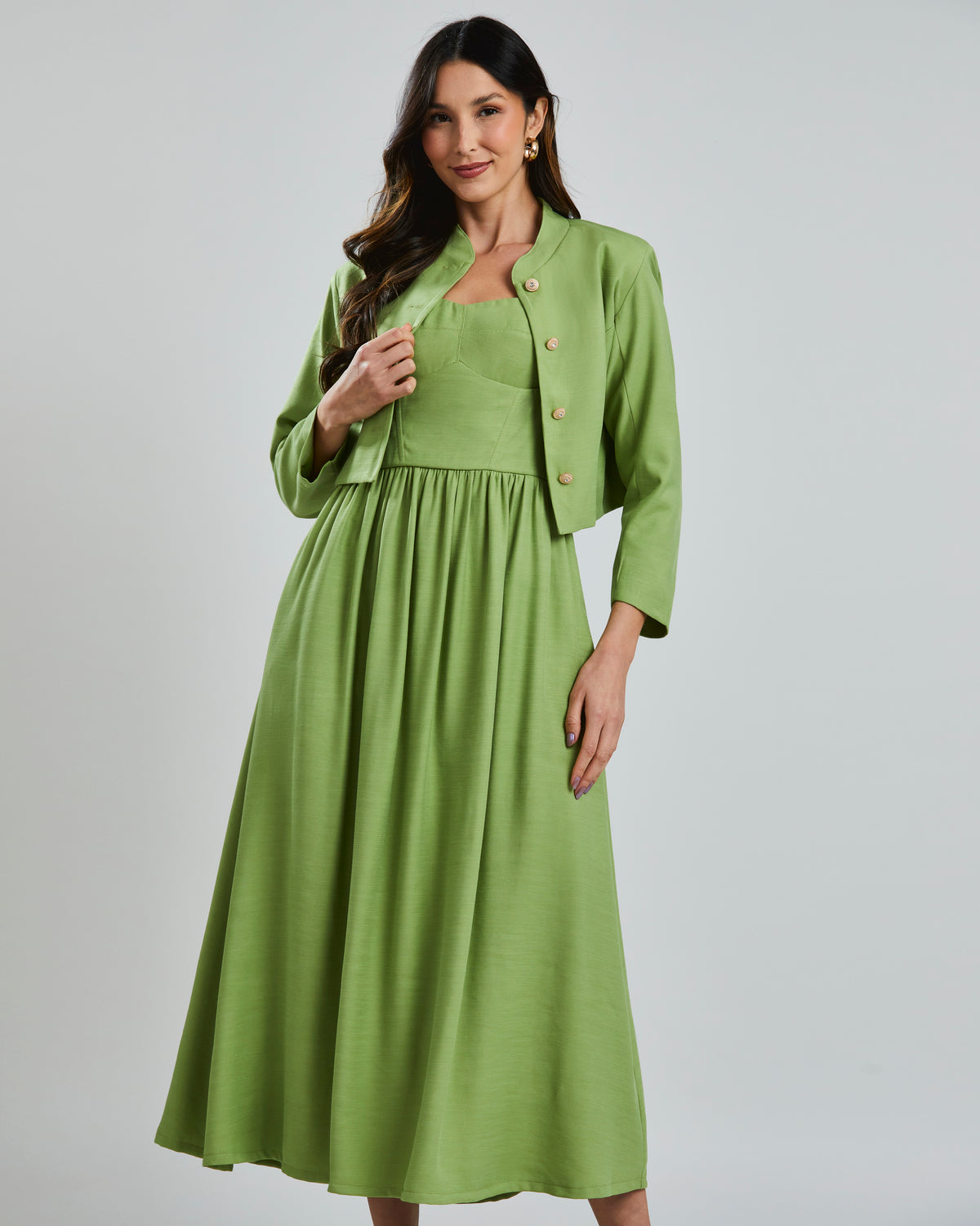 Casaqueto Gola Militar Verde