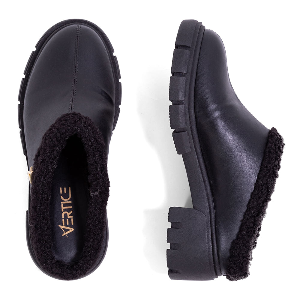 Bota Mule Solado Tratorado Preto