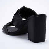Mule Feminino Tira Soft Volume Salto Bloco