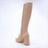 Bota Feminina Cano Longo Bico Fino