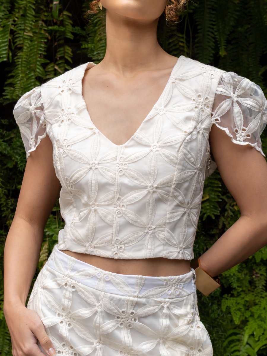 Top Bordado OffWhite