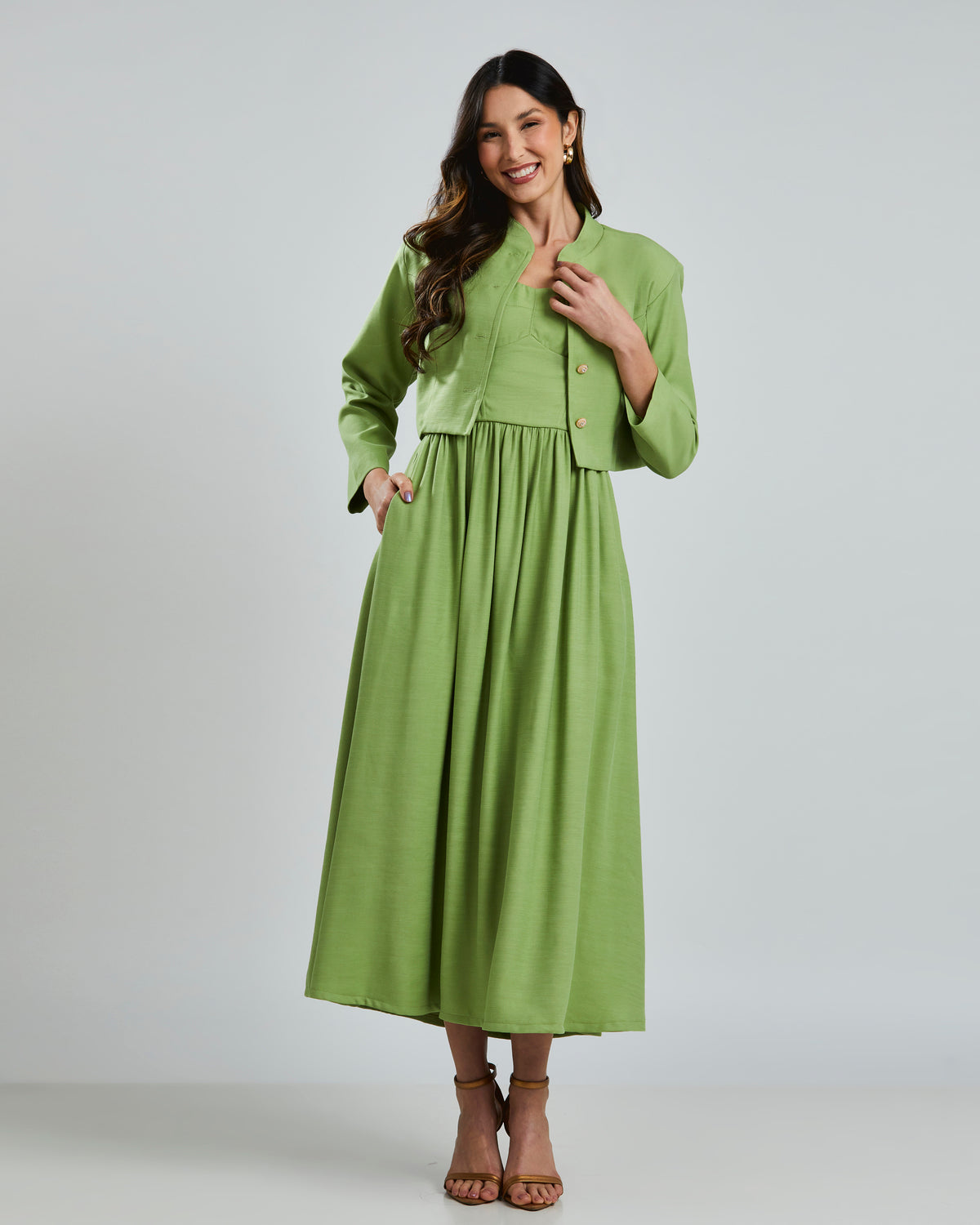 Casaqueto Gola Militar Verde