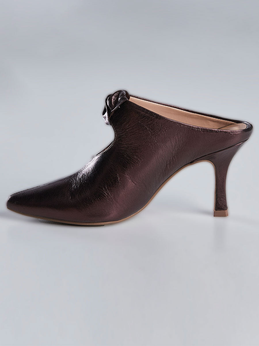 Mule Salto Fino Vinho Metalizado