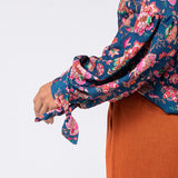 Blusa Ombro A Ombro Floral - G