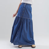 Saia Jeans Longa  Jeans