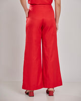 Conjunto Regata e Calça Pantalona Vermelho