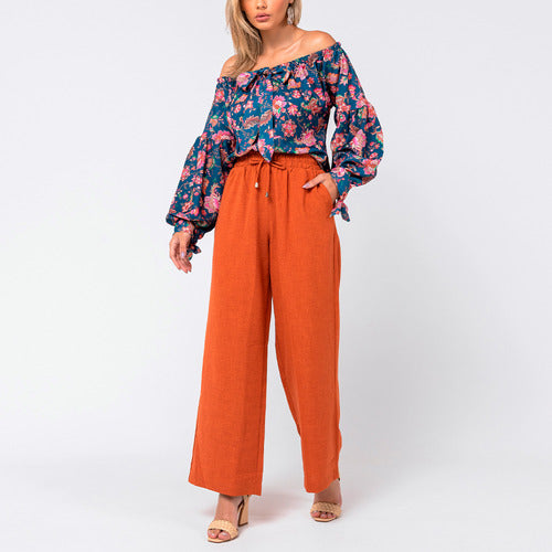 Blusa Ombro A Ombro Floral - P