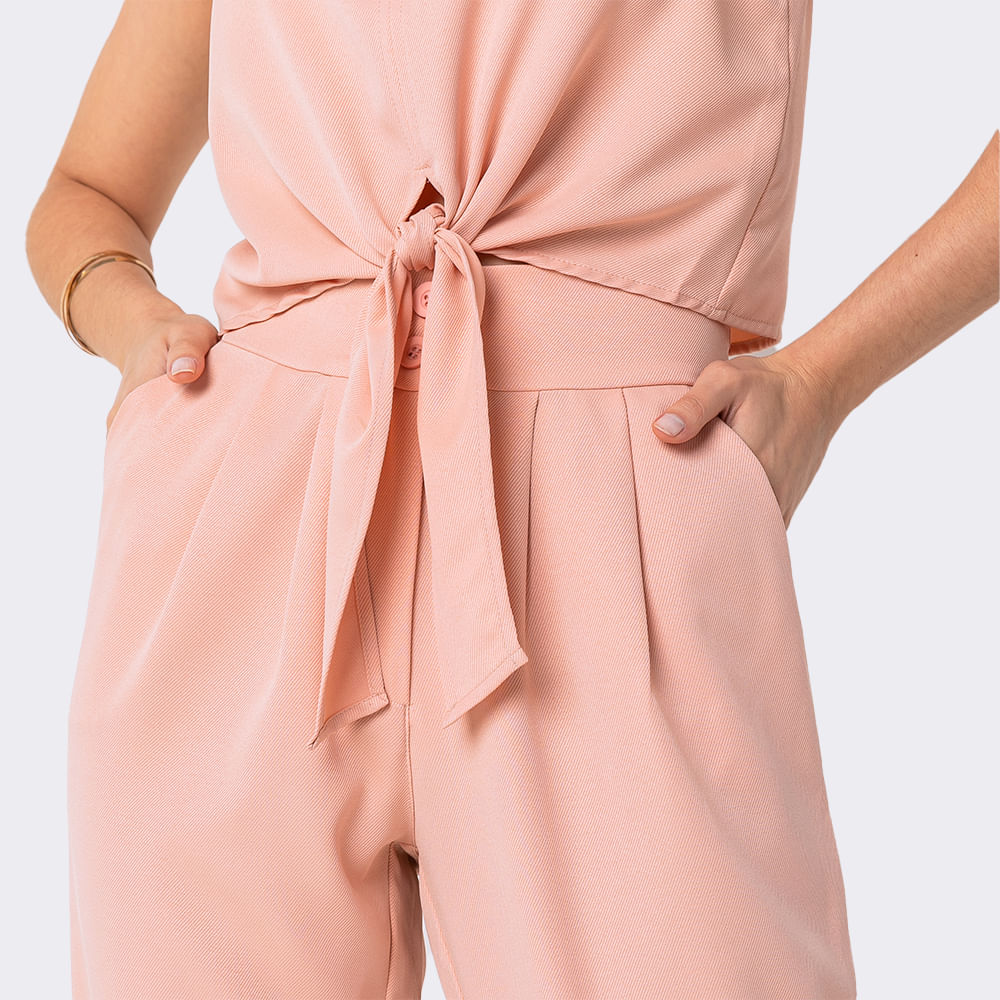 Blusa Musclee Amarração Nude