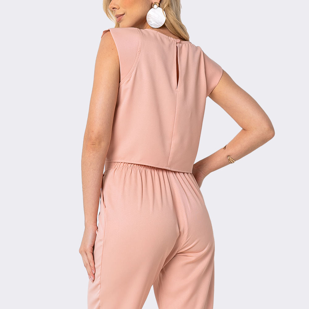Blusa Musclee Amarração Nude