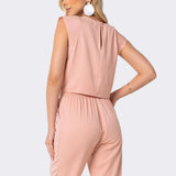 Blusa Musclee Amarração Nude