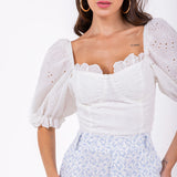 Blusa Corpete Laise Offwhite