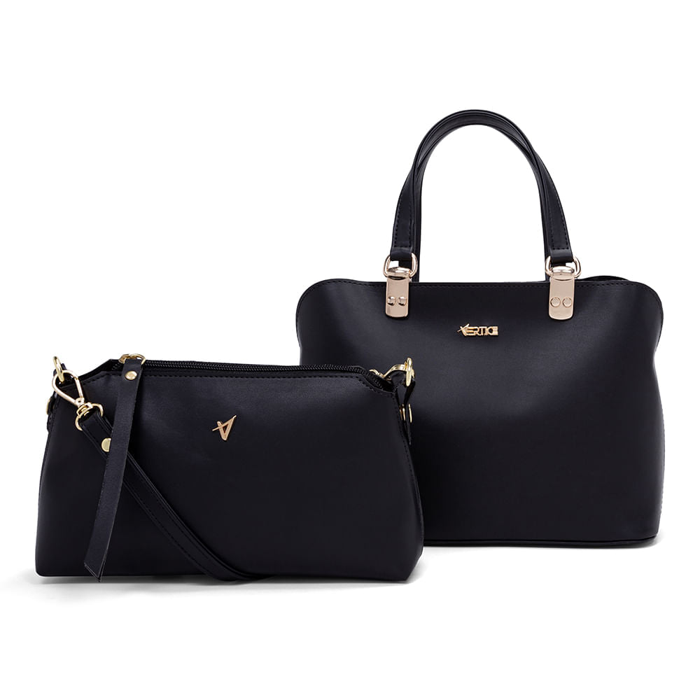 Kit Bolsa P Duas Peças Removível Preto