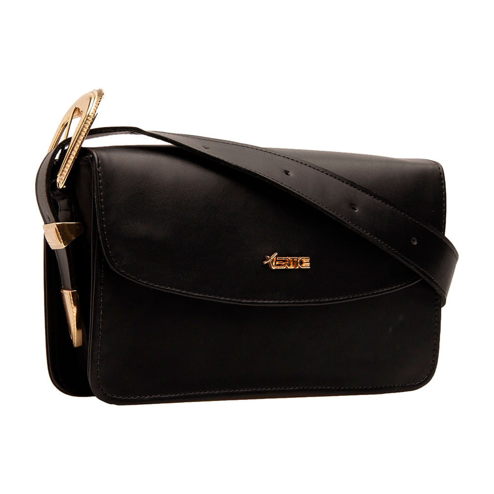 Bolsa Crossbody Fivela Preto