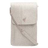Bolso Carteira Transversal Prata