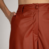 Calça Pantacourt Cintura Alta  Caramelo