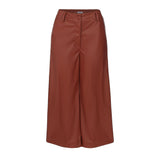 Calça Pantacourt Cintura Alta  Caramelo