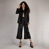 Calça Pantacourt Cintura Alta Preto
