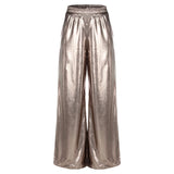 Calça Pantalona Brilho Prata