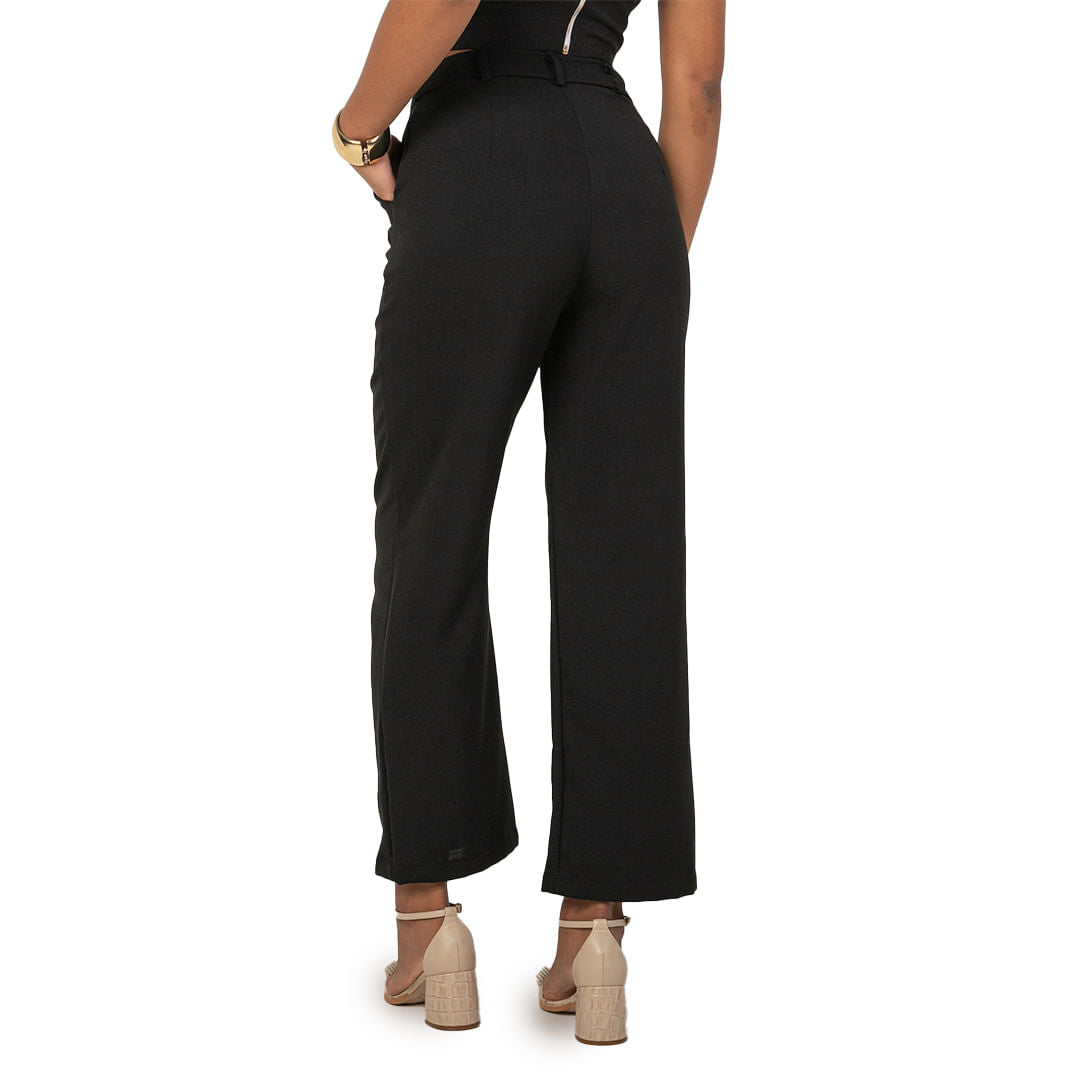 Calça Cigarrete Linho Preto