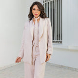 Calça Pantalona Alfaiataria Nude