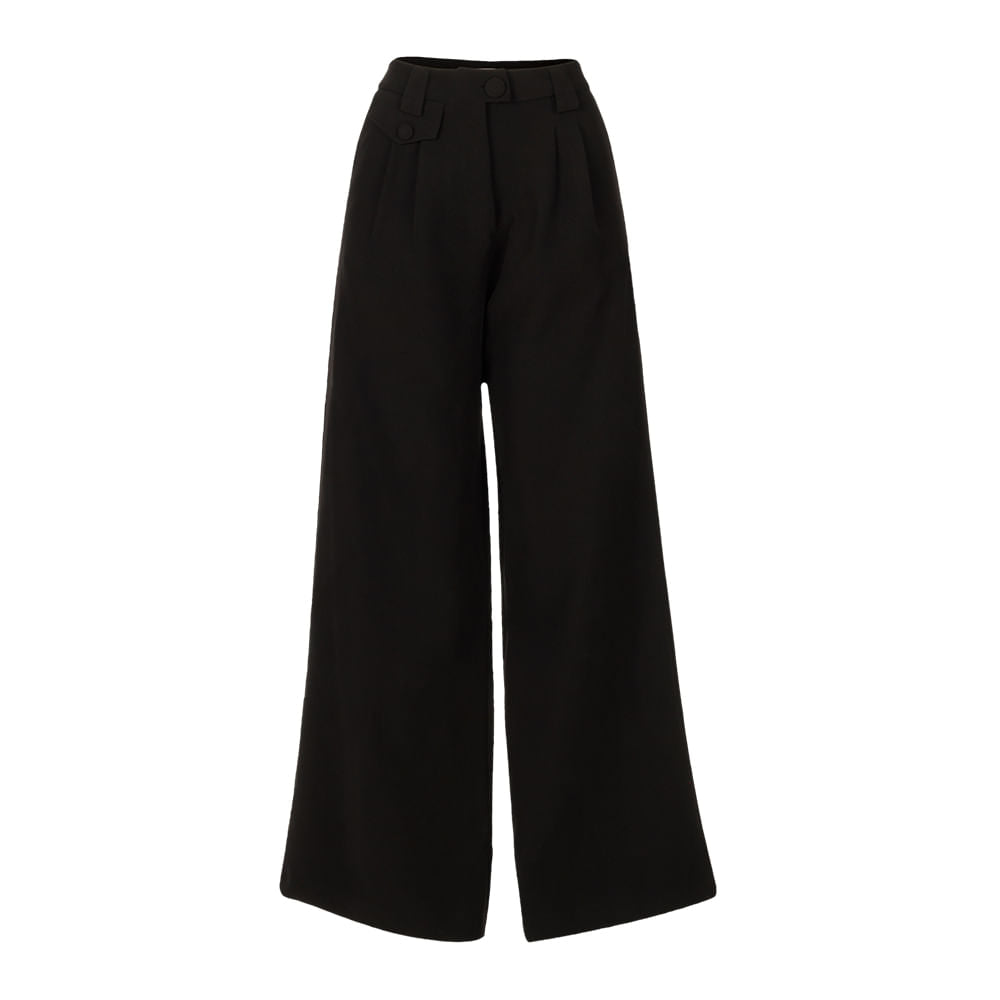 Pantalona Wide Leg Preto