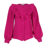 Camisa Babado Manga Ampla Pink