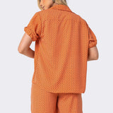 Camisa Manga Curta Coral